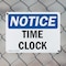Signmission Time Clock, 10 in W x Rectangle, Plastic OS-2PACK-NS-P-710-L-18675 - alternate 4